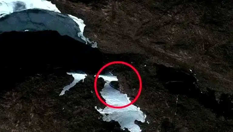Google Maps'te Antarktika'da 